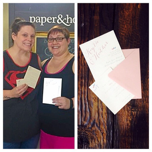 Paper and Home Couple: Kaytee and Heather