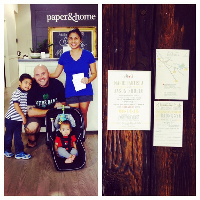 Paper and Home Couple: Marie and Jason