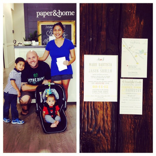 Paper and Home Couple: Marie and Jason