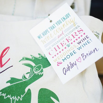 Welcome Bag Tags: As Seen on Wedding Lovely