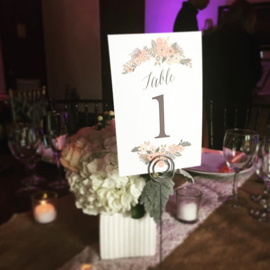 Vintage Inspired Table Number