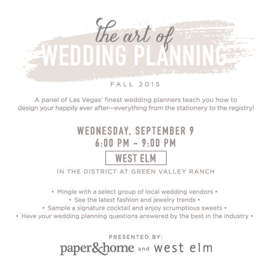 The Art of Wedding Planning: Fall 2015