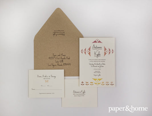 desert wedding invitations