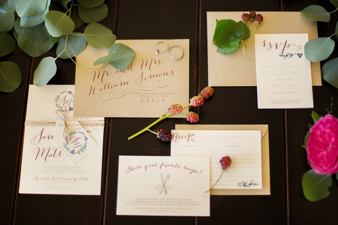 Berry Wedding Invitations