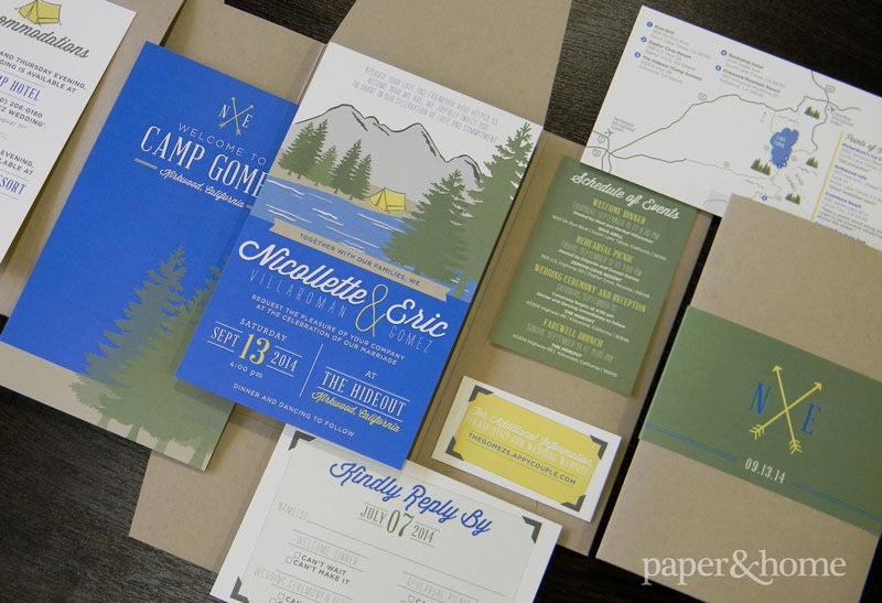 Camping Wedding Invitations