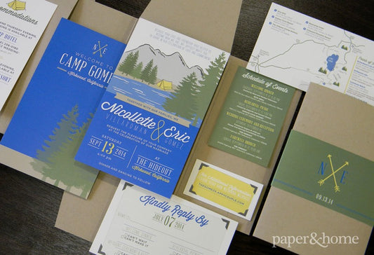 Camping Wedding Invitations
