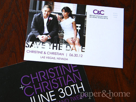 Modern Photo Save the Date