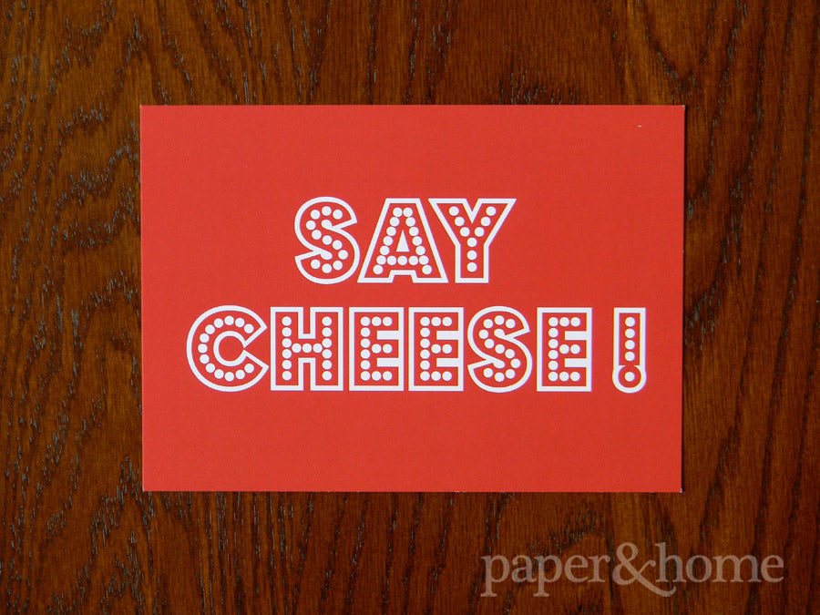 Say Cheese Old Hollywood Photo Booth Sign