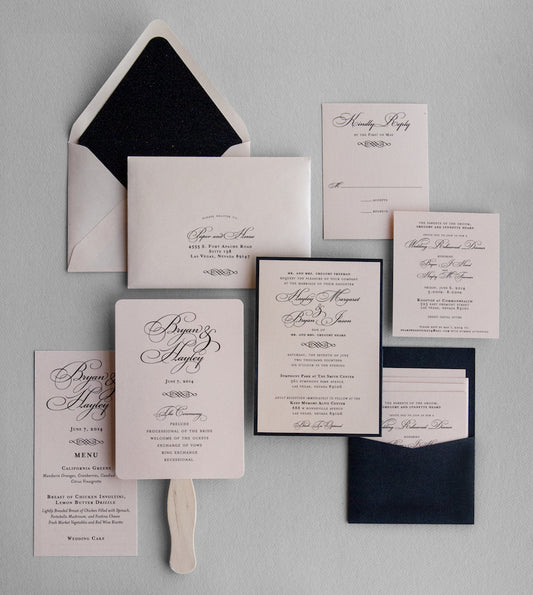 glamorous wedding invitations