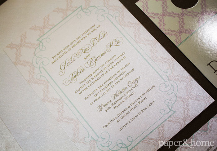 vintage wedding invitations