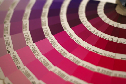 Red Purple Color Swatch Book