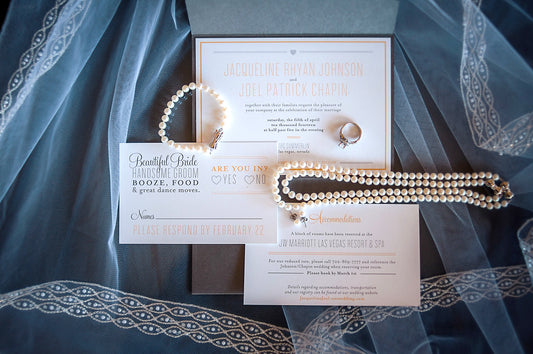 modern pocket wedding invitation
