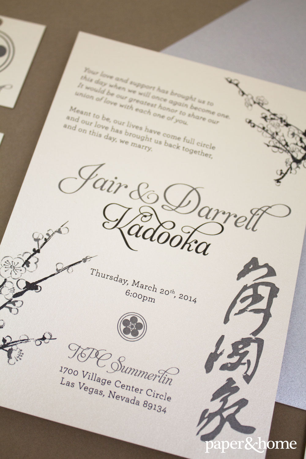 Asian wedding invitations