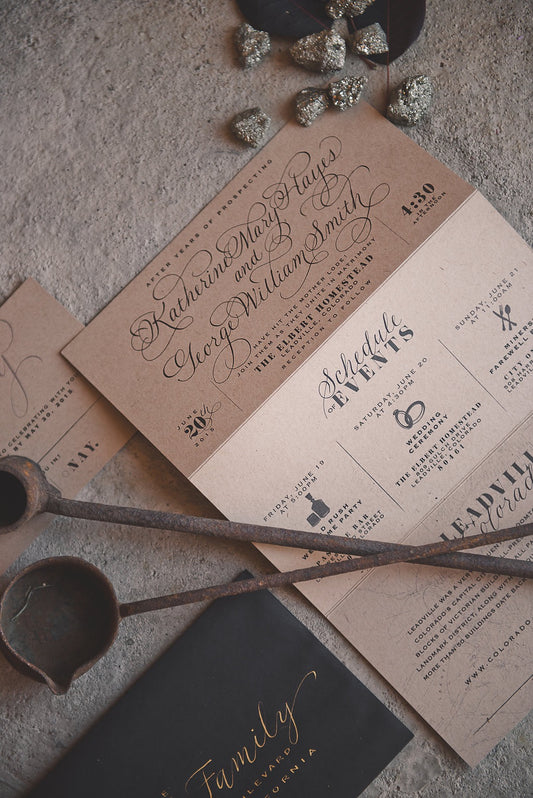 rustic wedding invitations