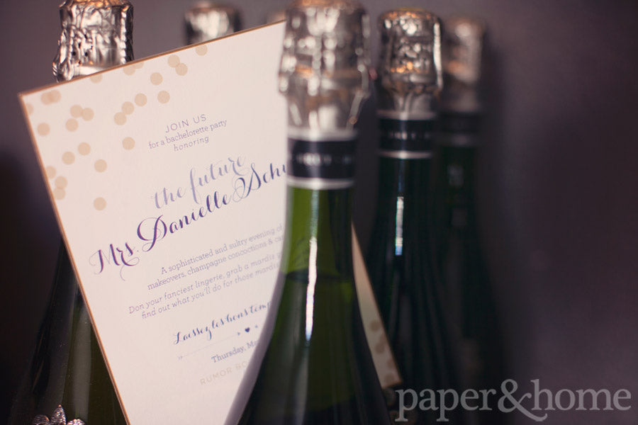 Mardi Gras Bachelorette Party Invitations