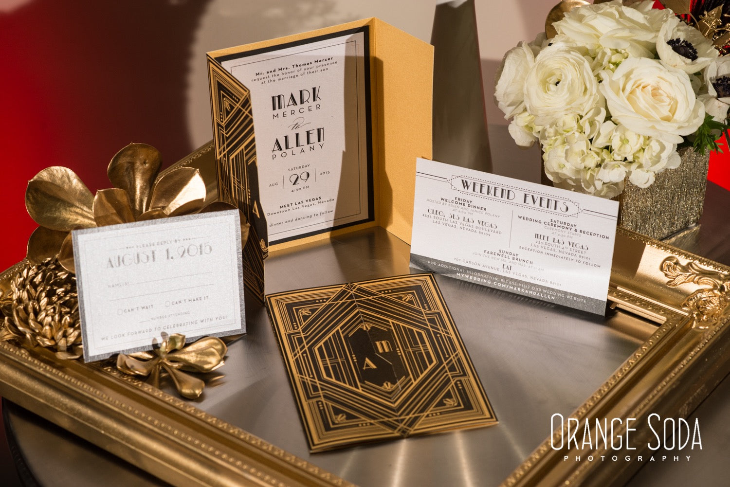 Art Deco Wedding Invitations