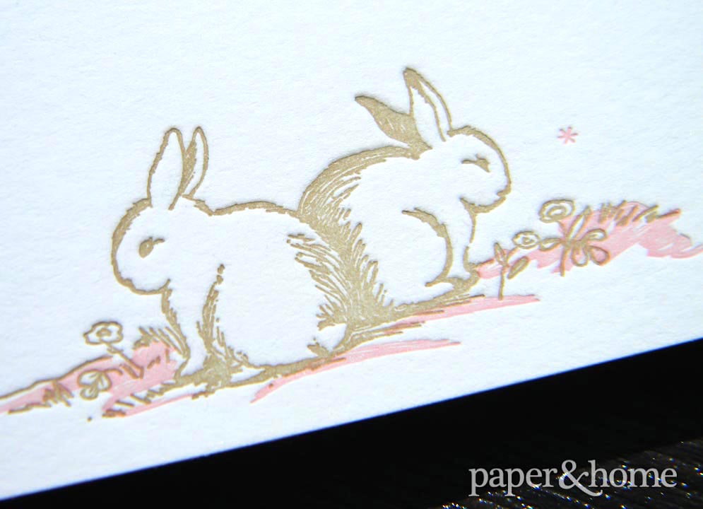 baby girl announcements bunny