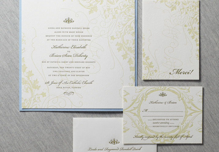 Ivy Garden Wedding Invitation Suite