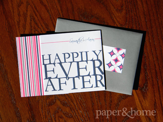 vibrant trifold wedding invitations