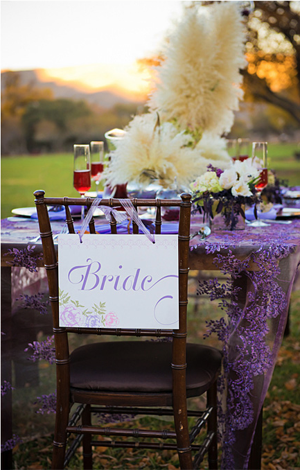 romantic garden bride sign