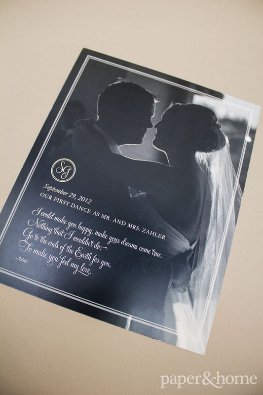 1 Year Wedding Anniversary Print