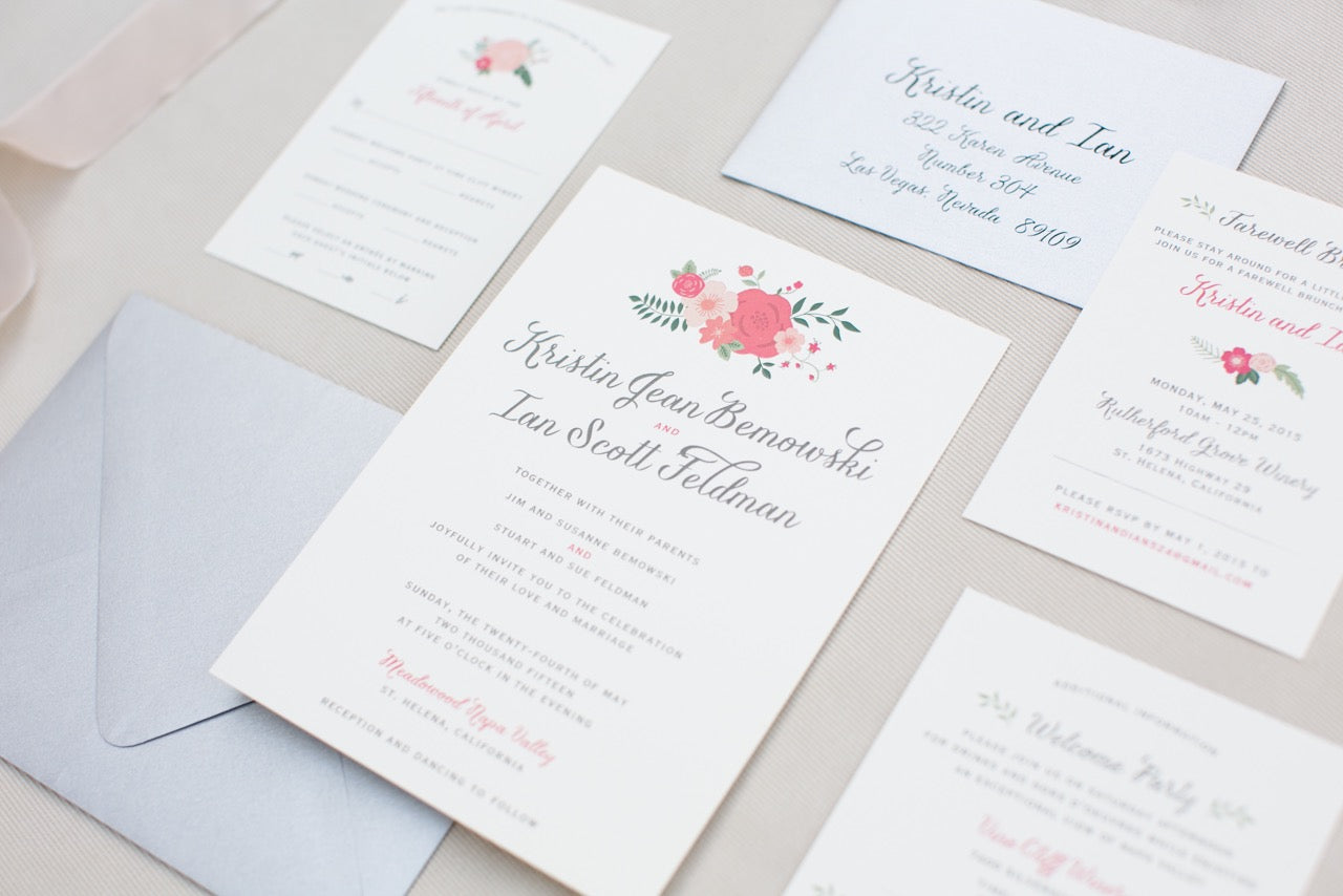Floral Wedding Invitations