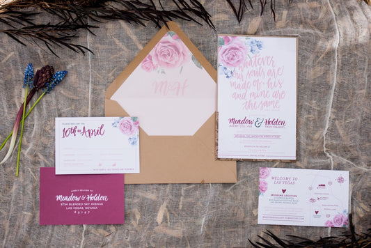 boho wedding invitations