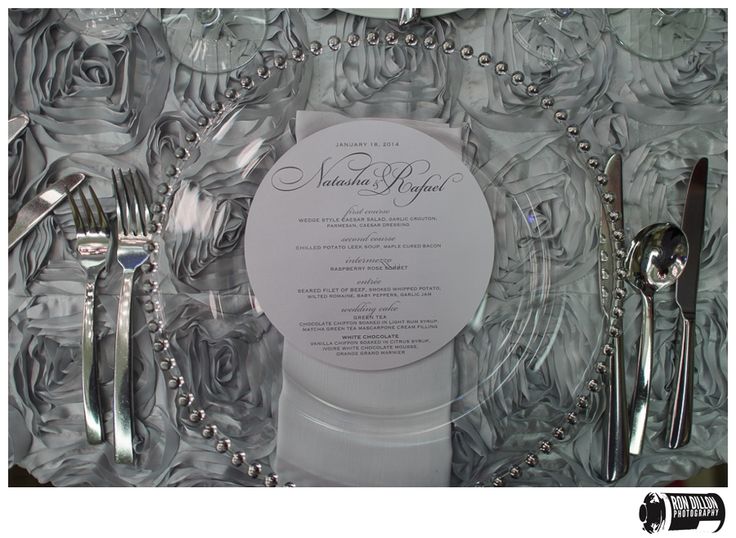 die cut circle luxury menu cards