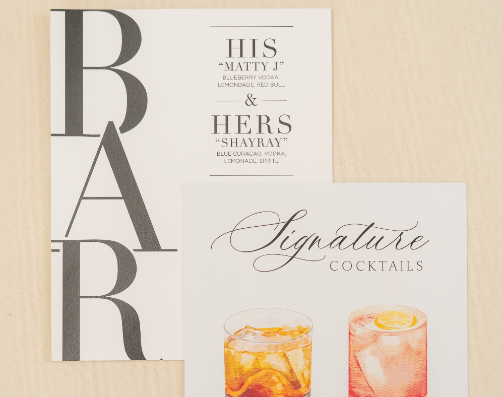 Bar Signs – Paper & Home
