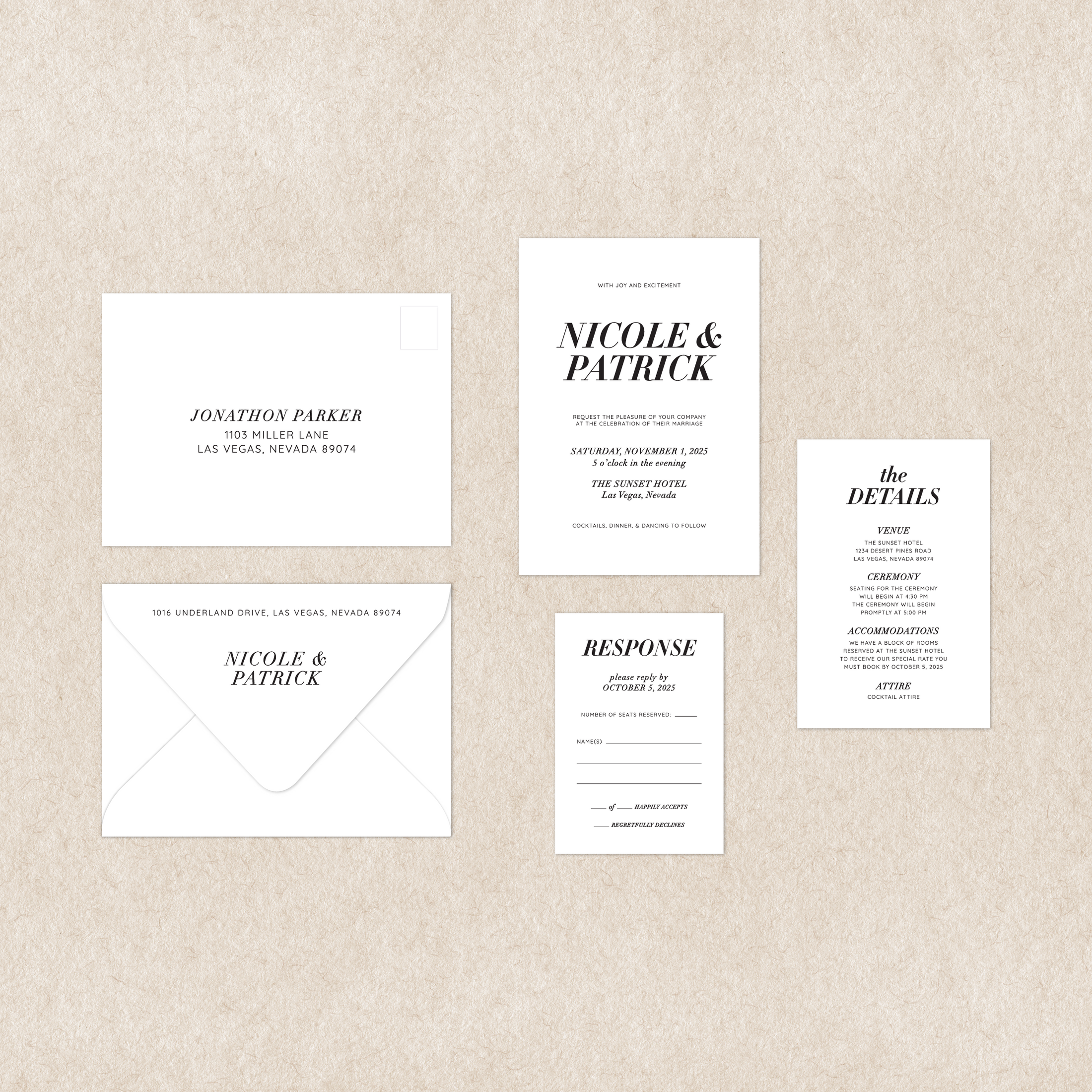Minimal Invitation Suite