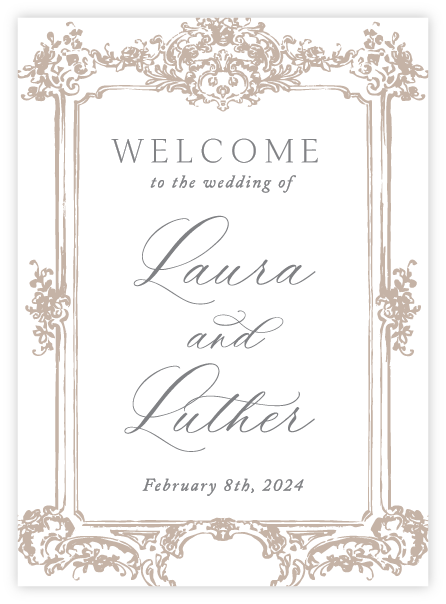 Welcome Sign - Borders and Corners 02