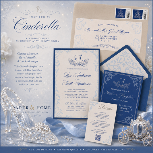 Cinderella Inspired Invitation Suite