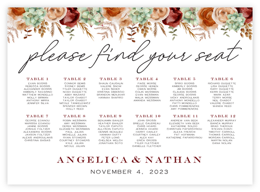 Seating Chart - Desert 01