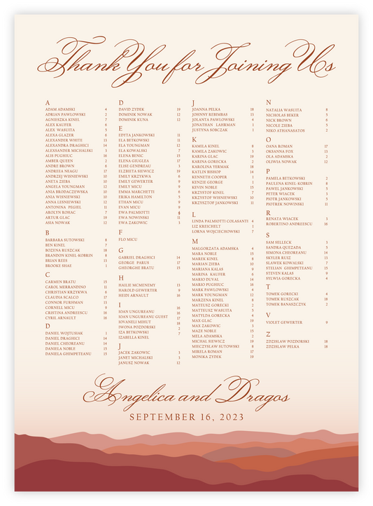 Seating Chart - Desert 03