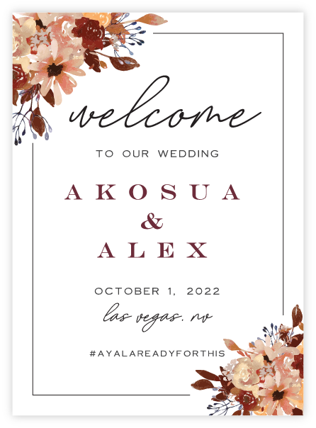 Welcome Sign - Floral 10