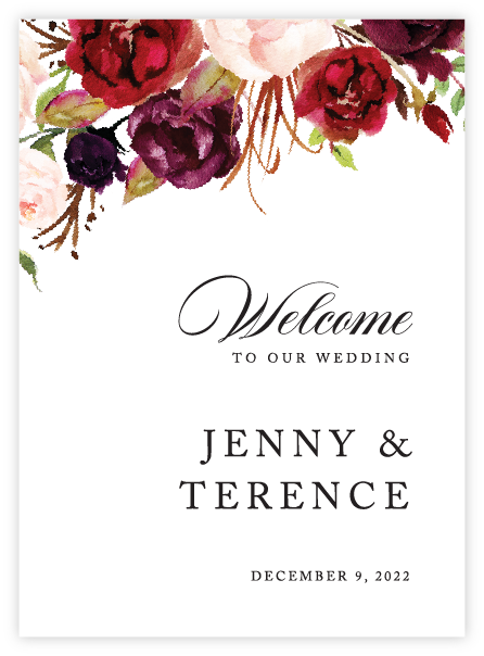 Welcome Sign - Floral 11