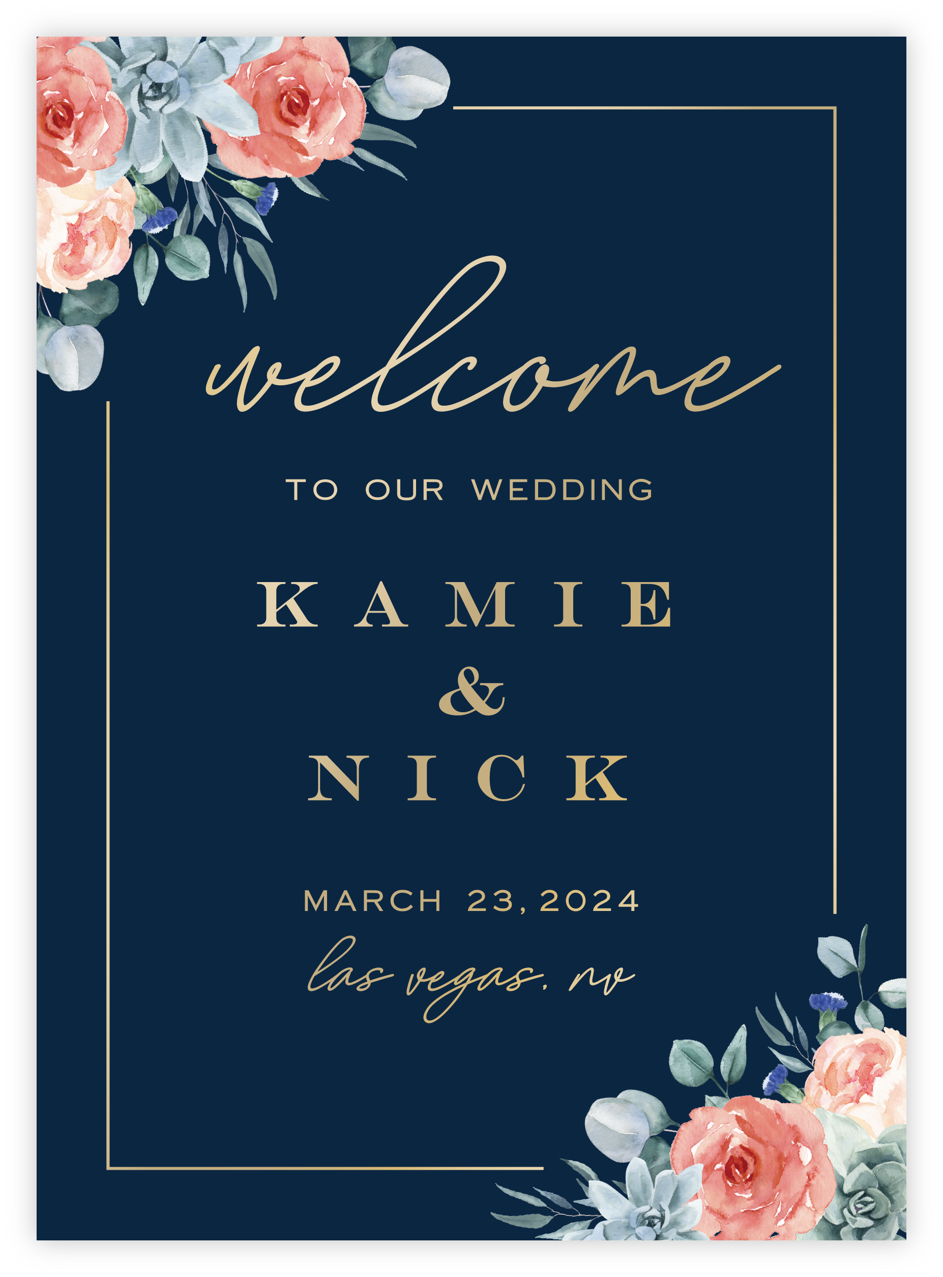 Welcome Sign - Floral 14
