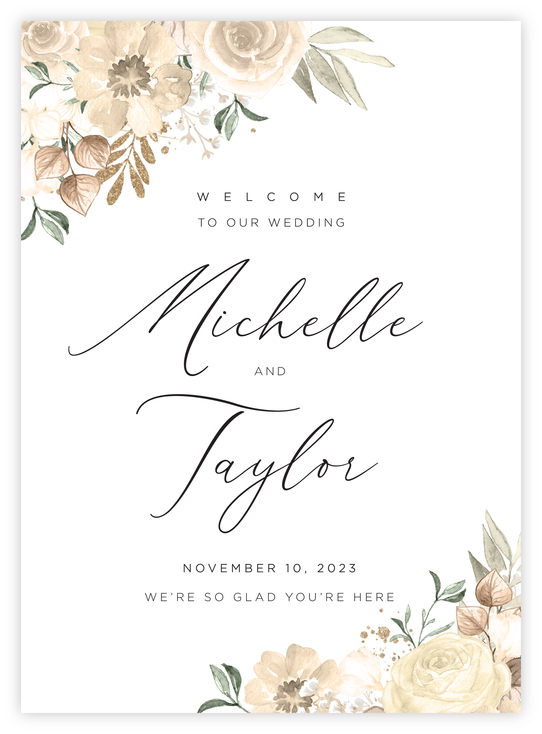 Welcome Sign - Floral 05