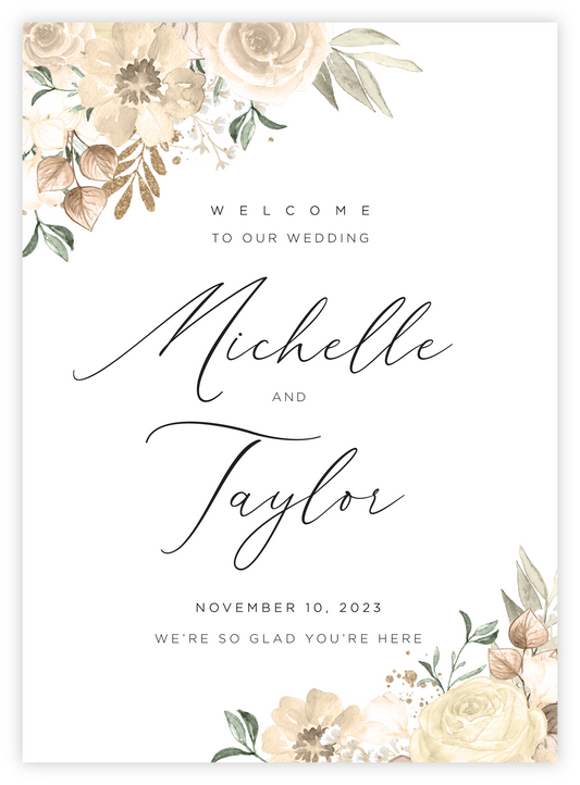 Welcome Sign - Floral 05