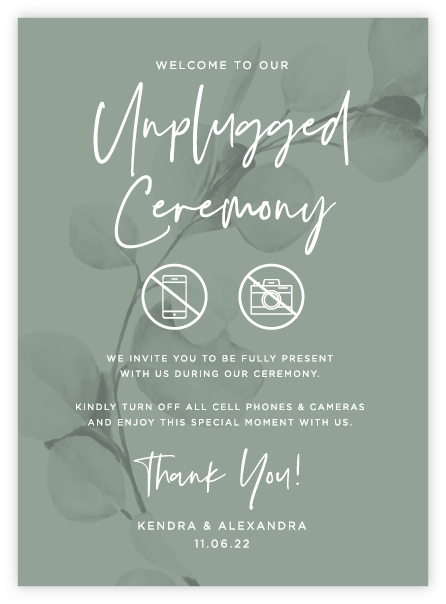 Unplugged Ceremony - Greenery 01