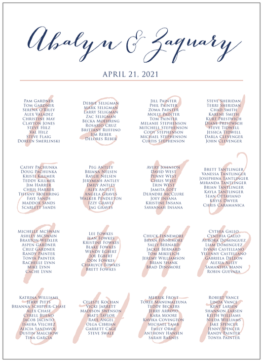 Seating Chart - Script 06