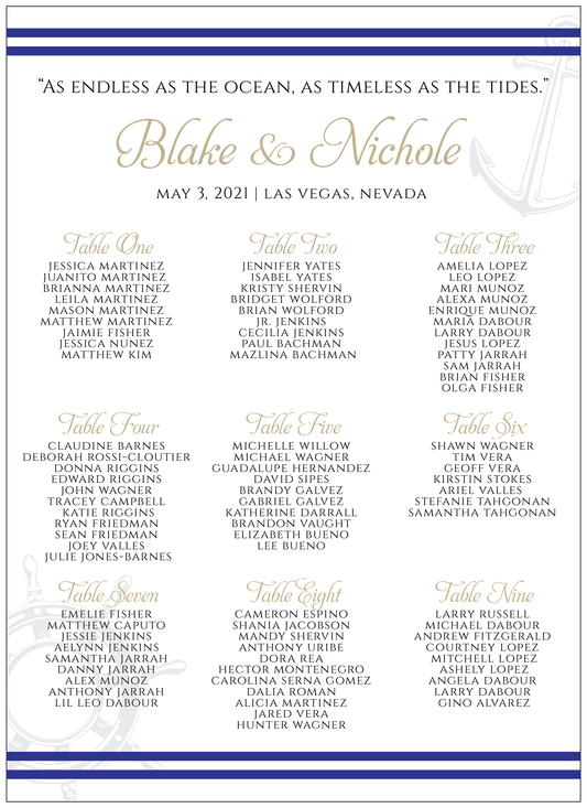 Seating Chart - Travel 01