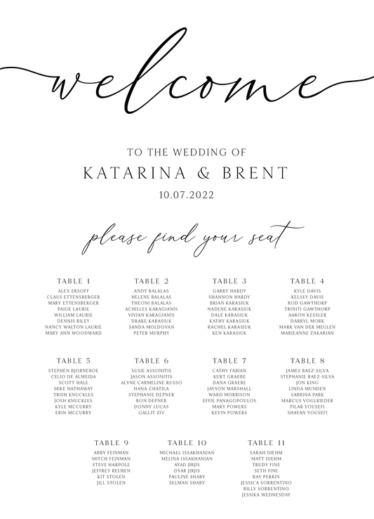 Seating Chart - Script 14