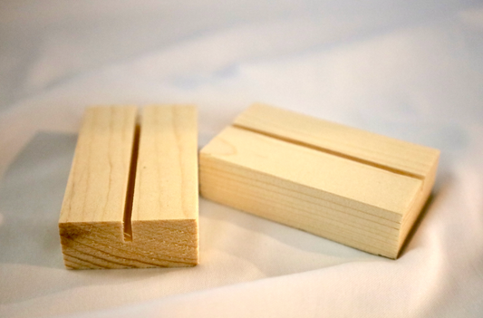 Wood Table Number Stands