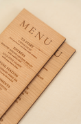 Load image into Gallery viewer, Custom Engraved Wood Menu
