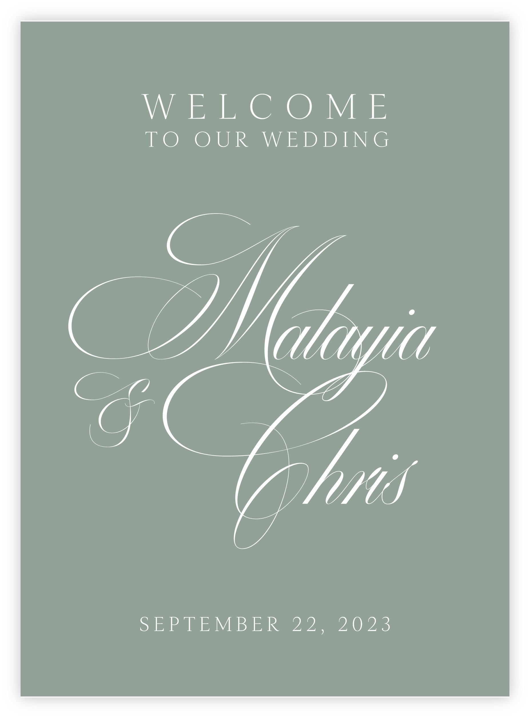 Welcome Sign - Script 10