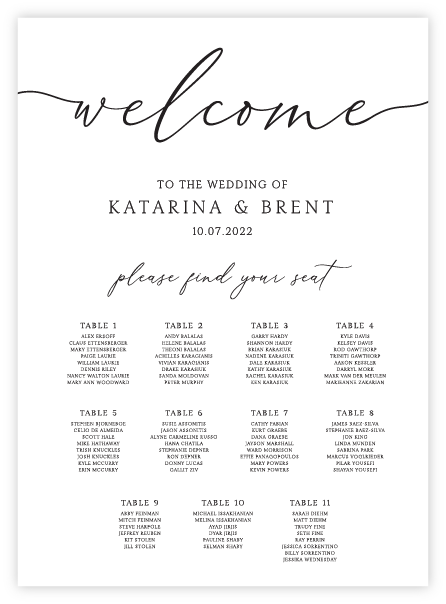 Seating Chart - Script 14