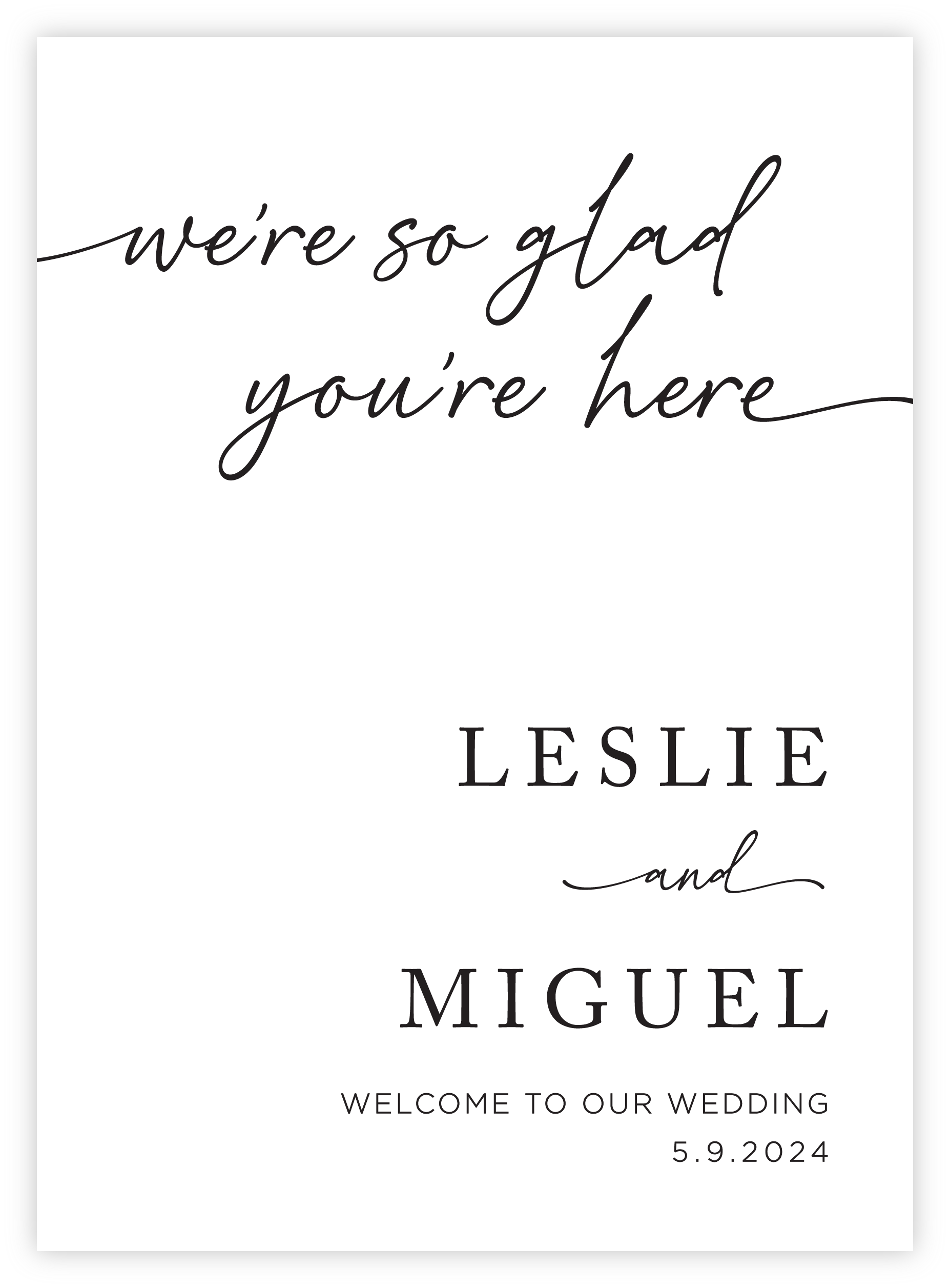 Welcome Sign - Script 09