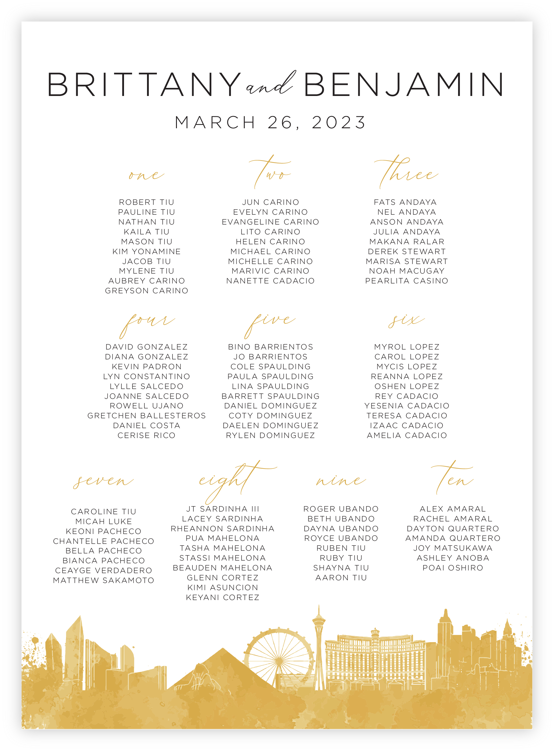 Seating Chart - Travel 03