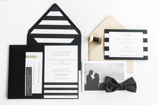 Wedding invitations and save the dates